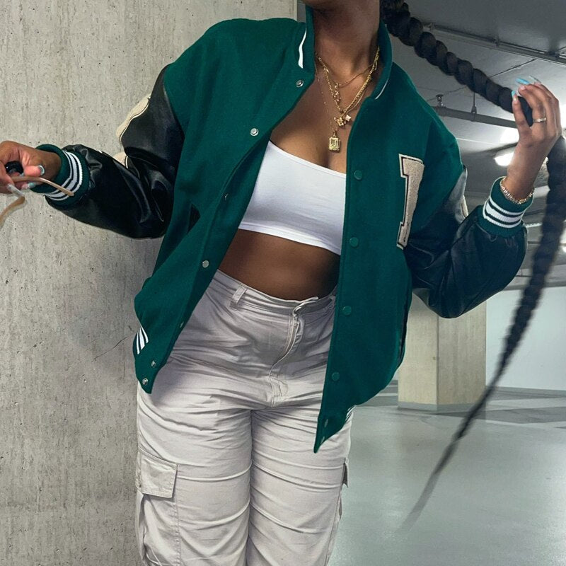 Elliana's Jacket | Women's Stylish Bomber Jacket-Green-M-State of Style