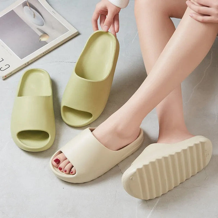 ElliesSlippers | Yeezy-Style Slippers for Women-Green-5.0-6.0-State of Style