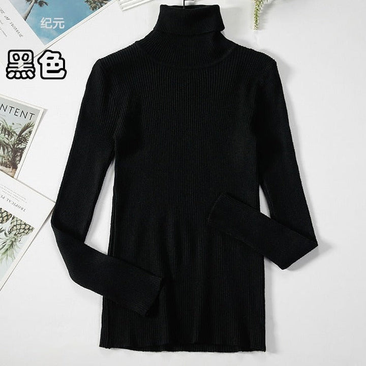 EllieSweater | Turtleneck Sweater for Women-Black-One size-State of Style