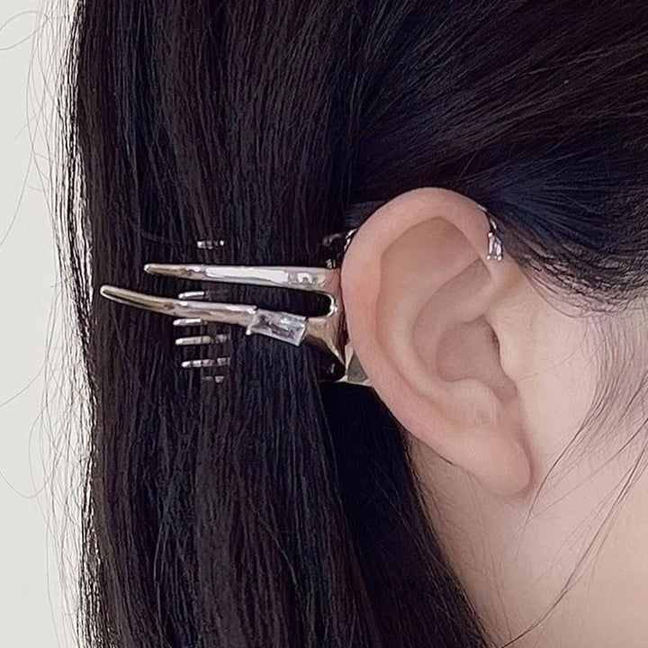Elysia Elven Wing Silver Earrings-State of Style