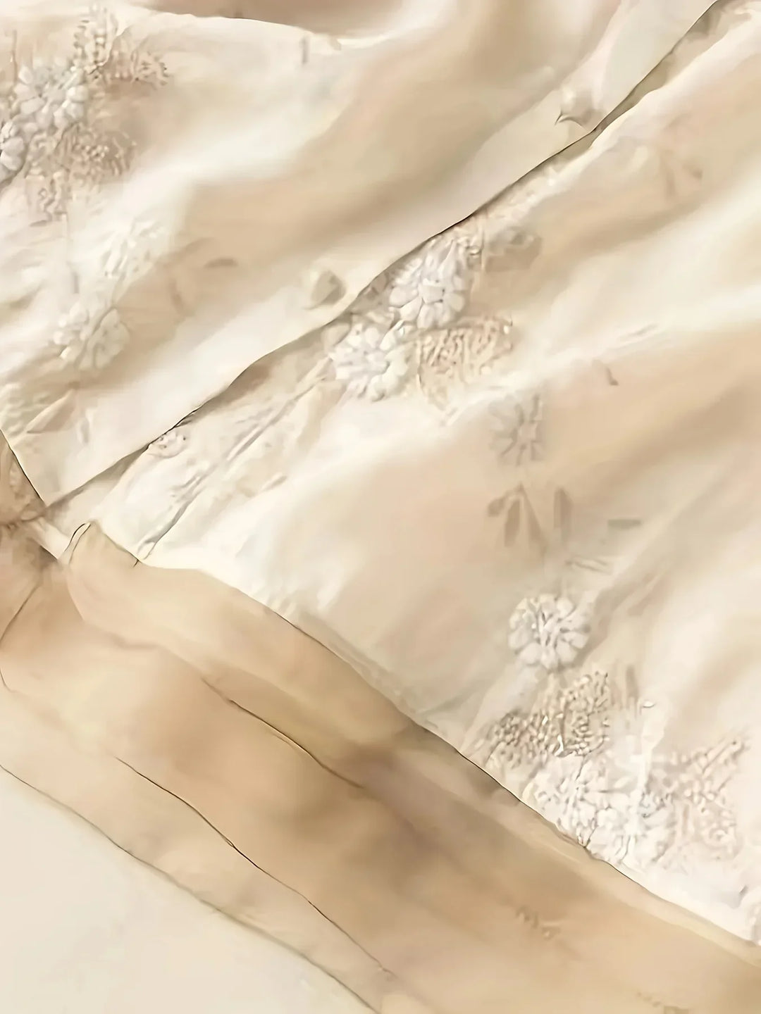 Embroidered Floral Blouse | Eliza | Button Closure | Fashionable-Apricot-M-State of Style