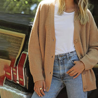 Emery Cosy Cardigan-Brown-XS-State of Style