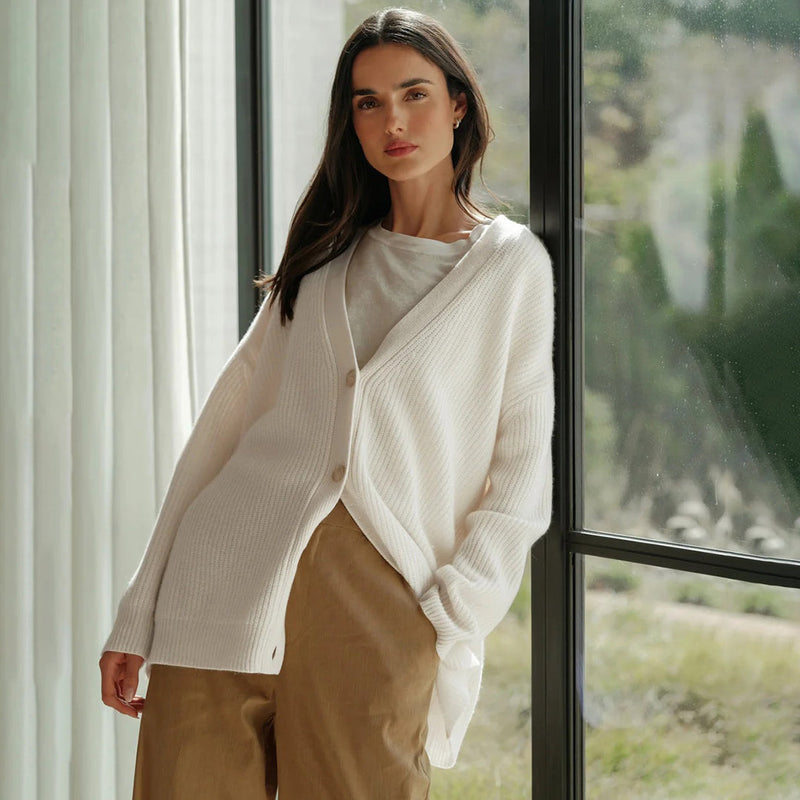 Emery Cosy Cardigan-Ivory-XS-State of Style