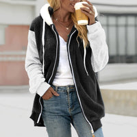 Emilia Oversized Warm Teddy Zip Vest-Dark Grey-S-State of Style
