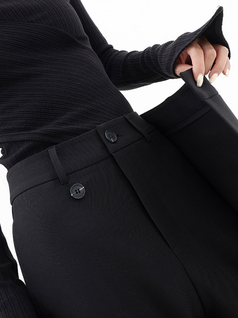 Emma Baggy Trousers - Modern Style for Women-Black-S-State of Style