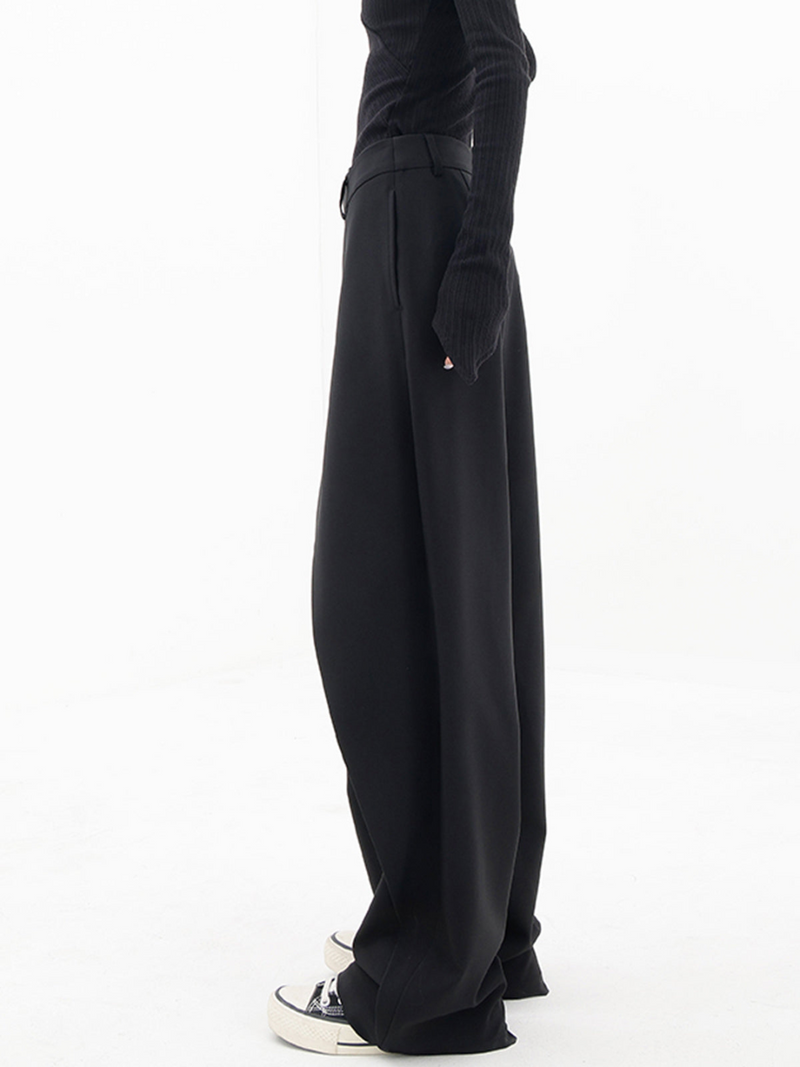 Emma Baggy Trousers - Modern Style for Women-Black-S-State of Style