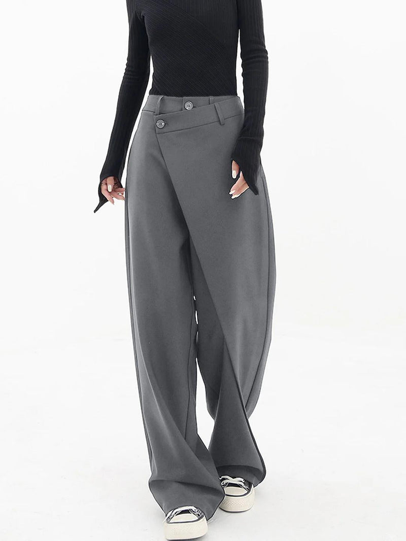 Emma Baggy Trousers - Modern Style for Women-Grey-S-State of Style