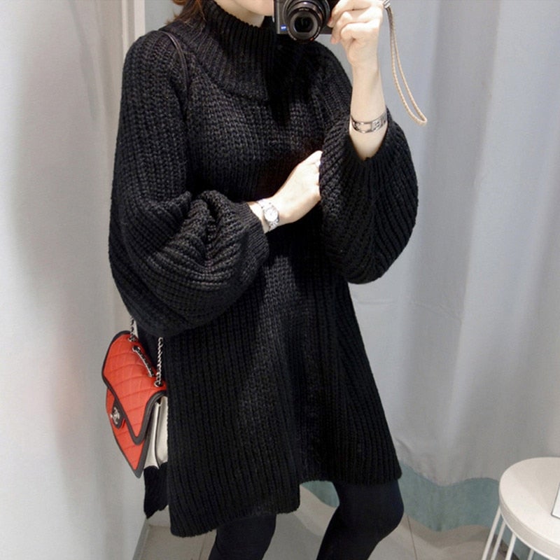 Emma Knit Sweater | A Comfortable and Stylish Oversized Pullover-Black-State of Style