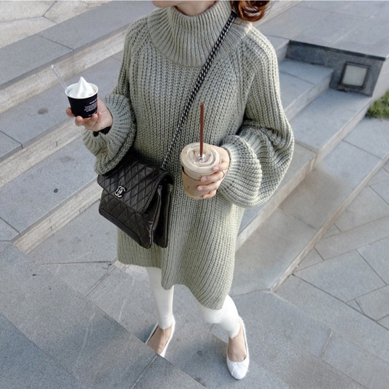 Emma Knit Sweater | A Comfortable and Stylish Oversized Pullover-Light Green-State of Style