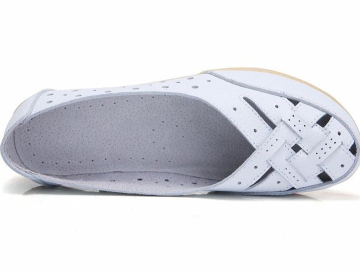 Emma - Orthopedische Marineblauwe Damesflats-Marineblauw-35-State of Style