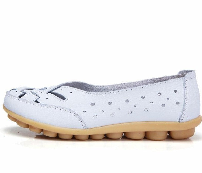 Emma - Orthopedische Marineblauwe Damesflats-Marineblauw-35-State of Style