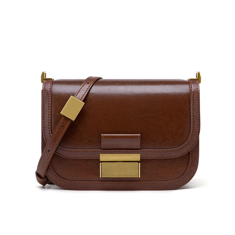 Emma Traditional Bag – Luxurious Leather Mini Shoulder & Crossbody Bag-Brown-State of Style