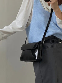 Emma Traditional Bag – Retro Patent Leather Crossbody Shoulder Bag-Black-State of Style