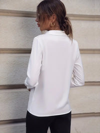 Emma Women's Blouse – Stylish and Versatile Business Shirt-White-S-State of Style