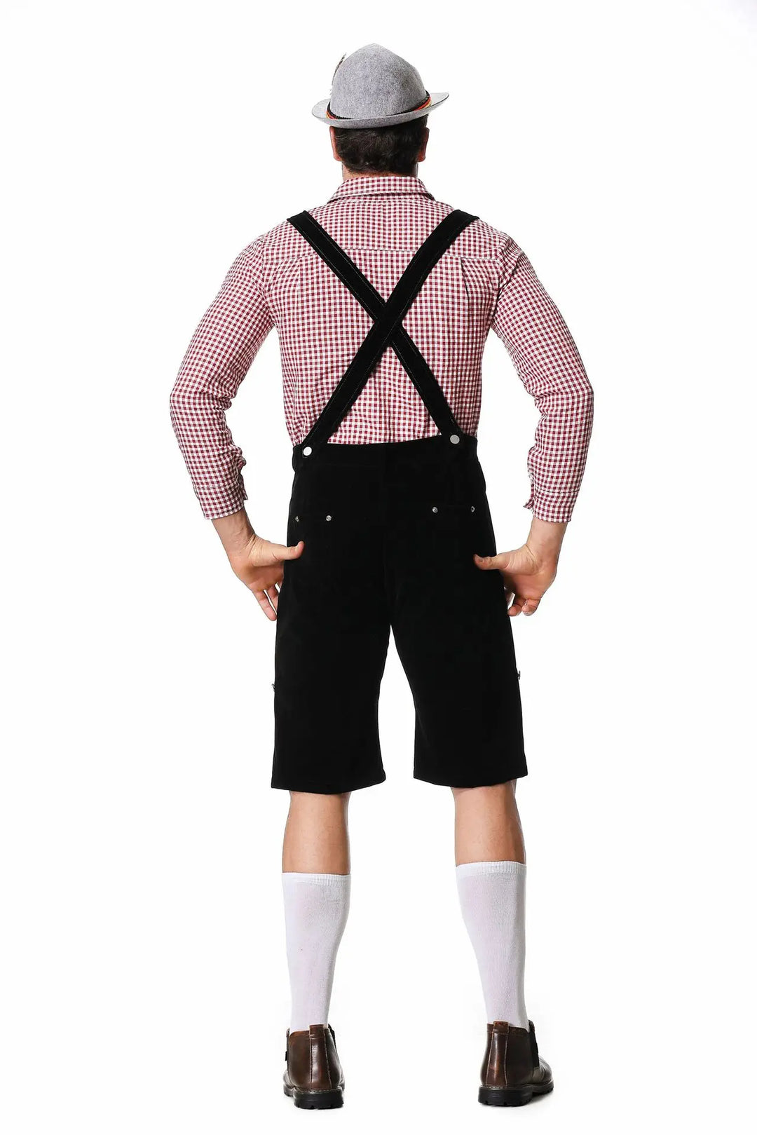 Emmerich Men's Oktoberfest Leather Shorts Costume – 3-Piece Bavarian Outfit-M-State of Style