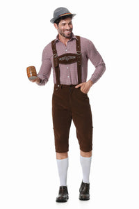 Emmerich Men's Oktoberfest Leather Shorts Costume – 3-Piece Bavarian Outfit-M-State of Style
