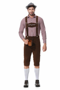 Emmerich Men's Oktoberfest Leather Shorts Costume – 3-Piece Bavarian Outfit-M-State of Style