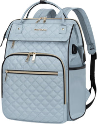 Water-Repellent Expandable Laptop Backpack with RFID Protection & USB Port