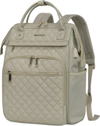 Water-Repellent Expandable Laptop Backpack with RFID Protection & USB Port