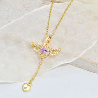 Enchanting Angel Wings Necklace - Livia-Silver-State of Style