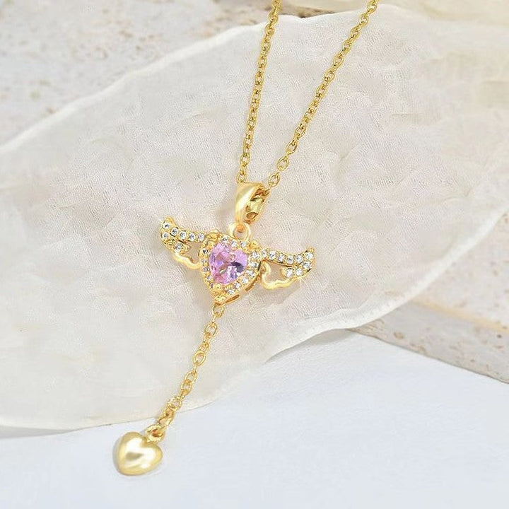 Enchanting Angel Wings Necklace - Livia-Silver-State of Style