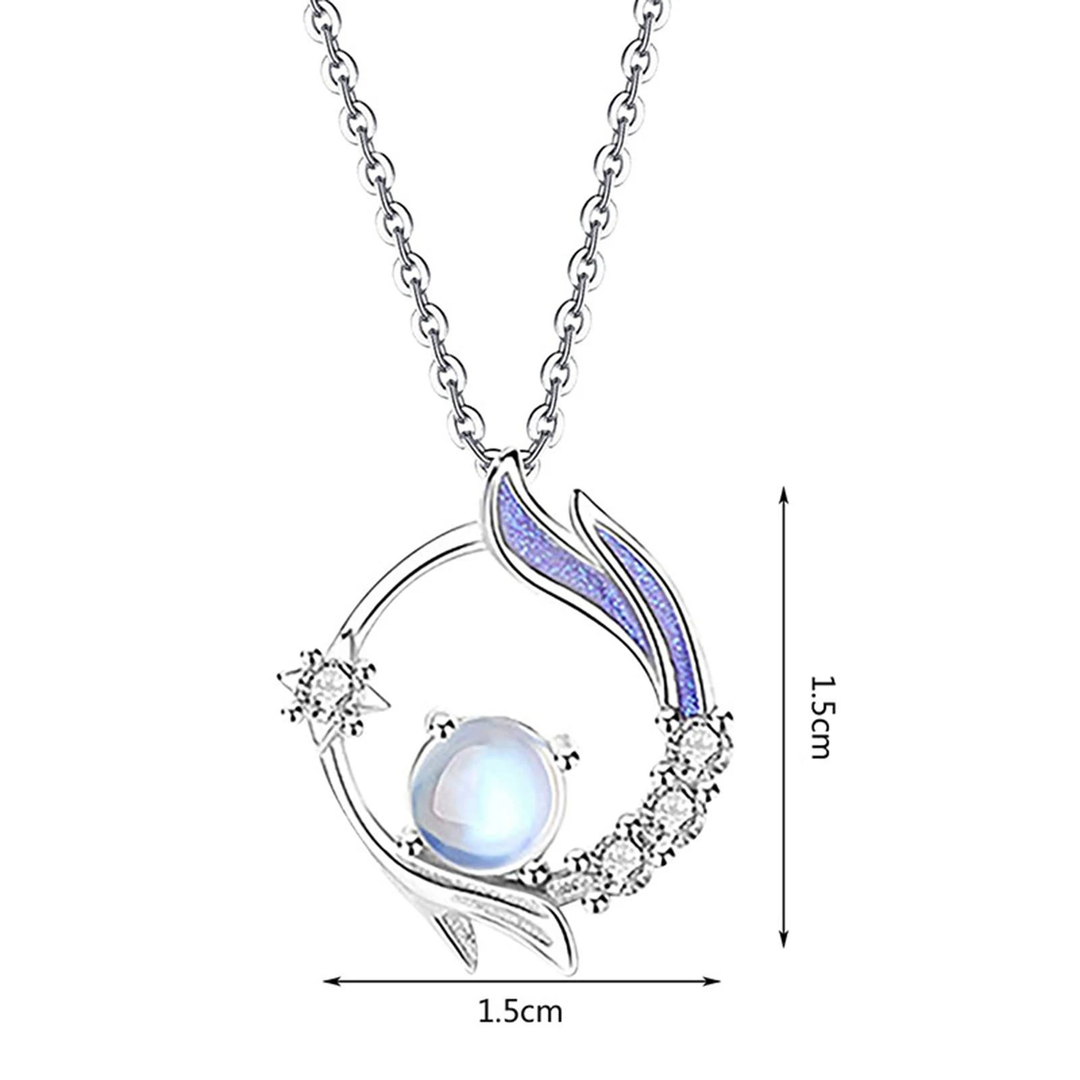 Enchanting Moonstone Silver Necklace-State of Style