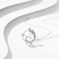 Enchanting Moonstone Silver Necklace-State of Style