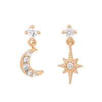 Enchanting Star Light Earrings - Astrid-Moon & Star Earrings-State of Style