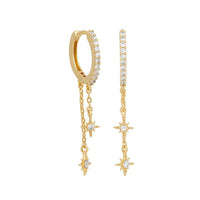 Enchanting Star Light Earrings - Astrid-Star Chain Earrings-State of Style