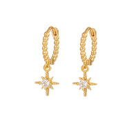 Enchanting Star Light Earrings - Astrid-Star Hoop Earrings-State of Style