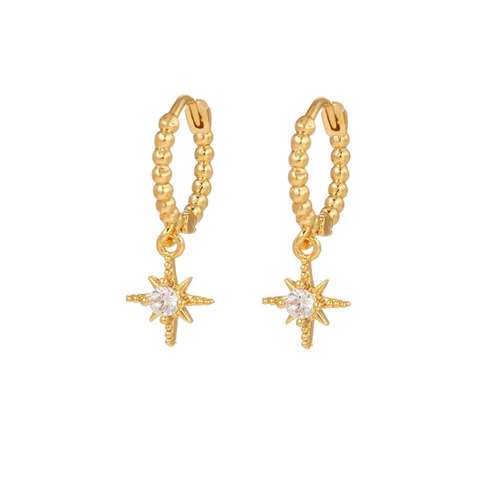 Enchanting Star Light Earrings - Astrid-Star Hoop Earrings-State of Style