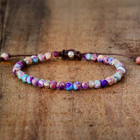 Energy Bracelet Jasper - Nyima-Purple-17 cm-State of Style