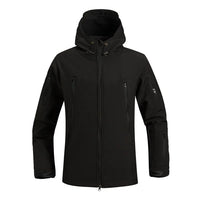 Engelbert Men's Softshell Military Jacket-Black-S-State of Style