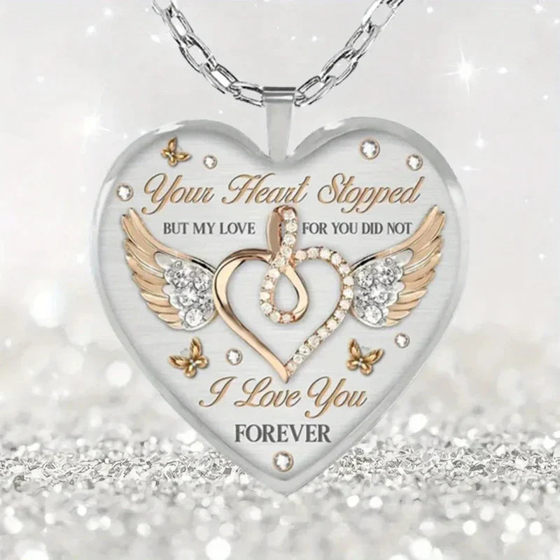 Engraved Heart Necklace – Sofie "Forever"-State of Style