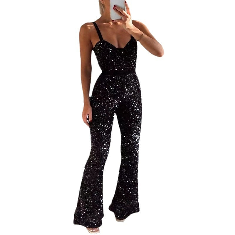 Enrika Glitter Jumpsuit | The Ultimate Show-Stopping Party Outfit-S-State of Style