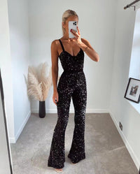 Enrika Glitter Jumpsuit | The Ultimate Show-Stopping Party Outfit-S-State of Style