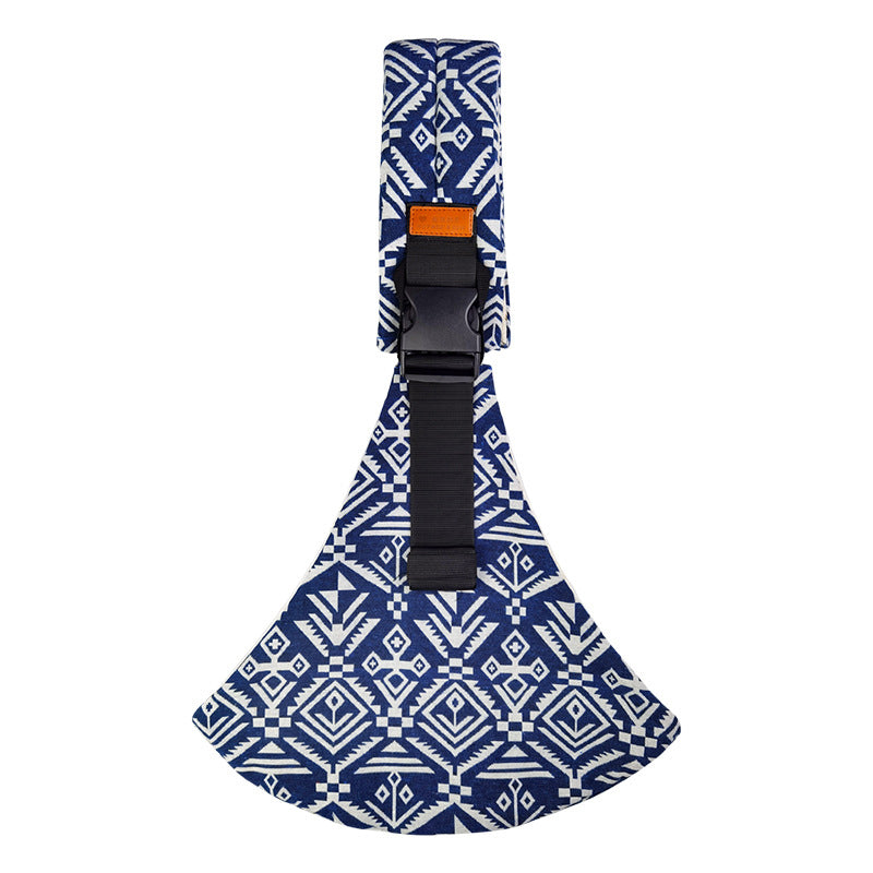 Ergonomic and Comfortable Baby Carrier - CarryEase-White Blue print-State of Style