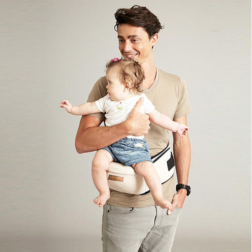 Ergonomic Baby Hip Carrier - HugEase-Beige-State of Style
