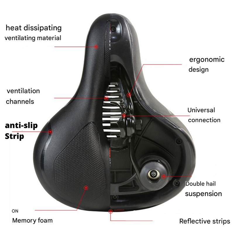 Ergonomic Bicycle Saddle - RideEase-State of Style