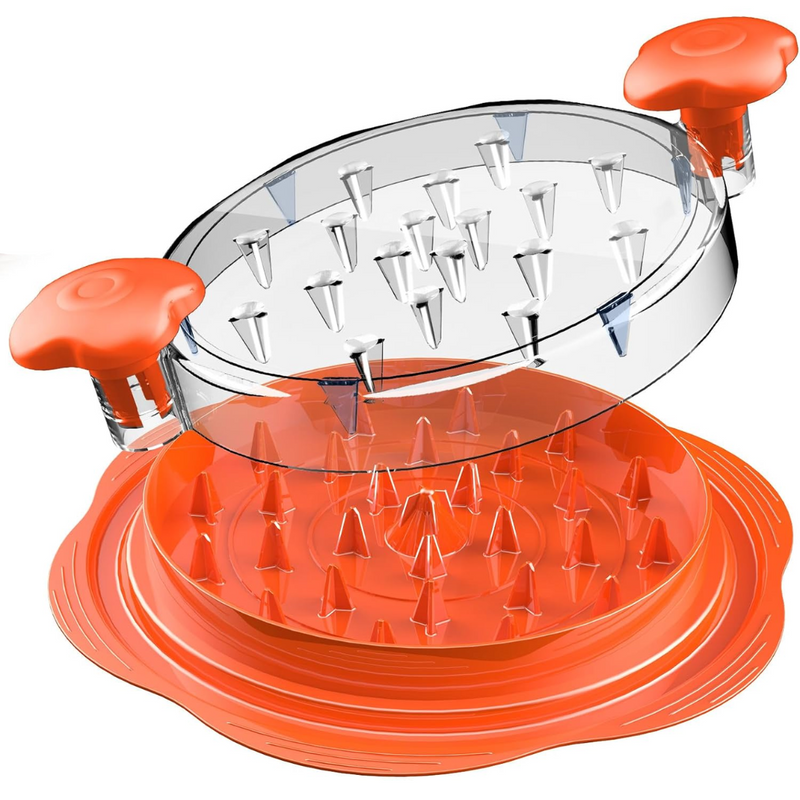 Ergonomic Chicken Shredder Tool - ErgoShredder-Orange-State of Style