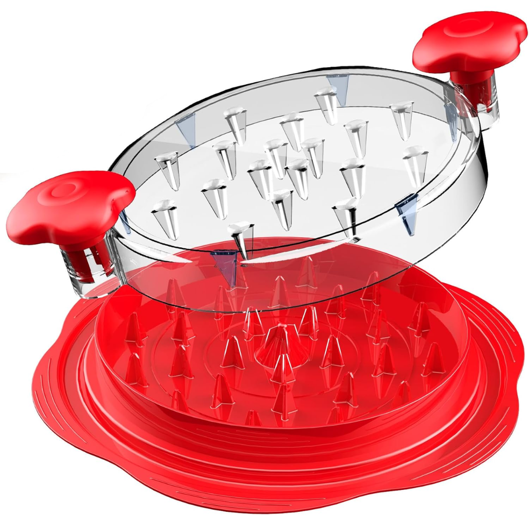 Ergonomic Chicken Shredder Tool - ErgoShredder-Red-State of Style