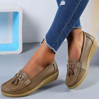 Ergonomic Leather Sandals - ElegaWalk-Brown-35-State of Style