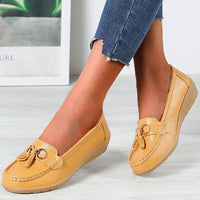 Ergonomic Leather Sandals - ElegaWalk-Yellow-35-State of Style