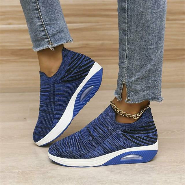 Ergonomic mesh sneakers with air cushioning for women – Alina-Blue-3-State of Style