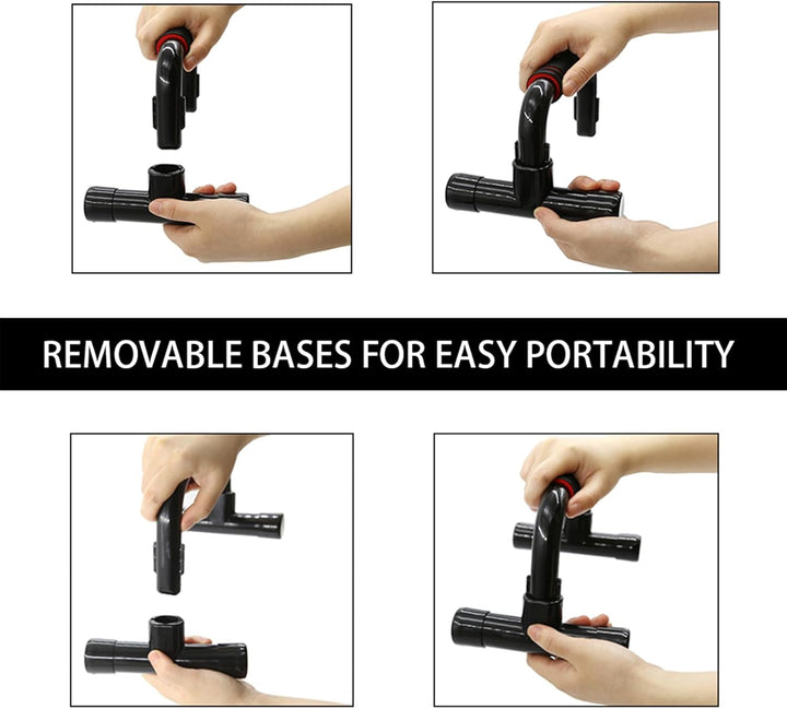 Ergonomic Push-Up Bars with Non-Slip Base-State of Style