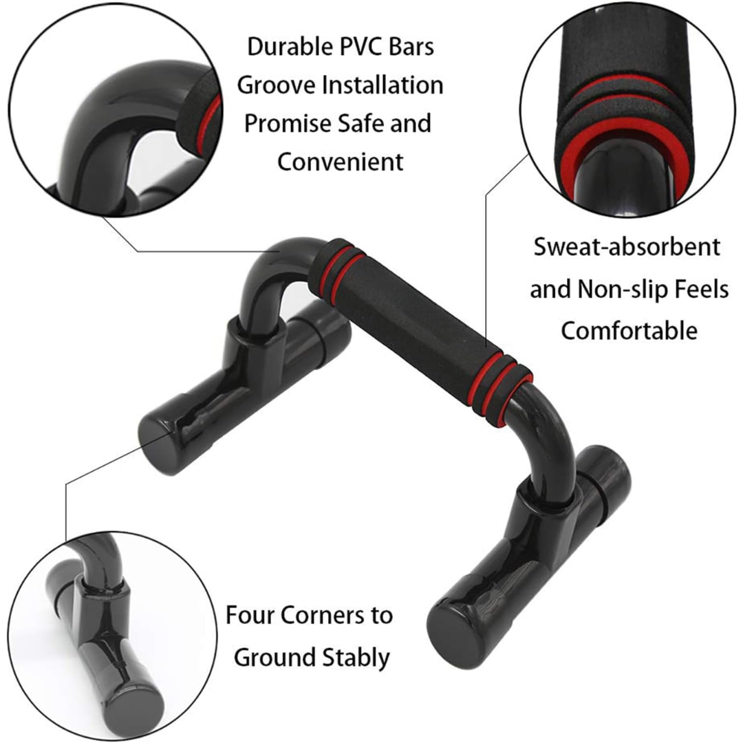 Ergonomic Push-Up Bars with Non-Slip Base-State of Style