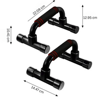 Ergonomic Push-Up Bars with Non-Slip Base-State of Style