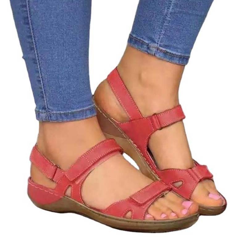 Ergonomic Summer Sandals – Supportive & Breathable Footwear-Red Shoes-4.5-State of Style