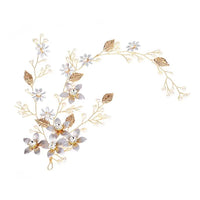 Esmeralda Traditional Hair Accessory – Elegant Crystal & Pearl Headband-Gold-State of Style
