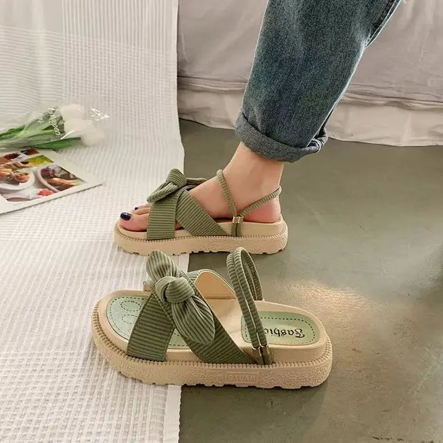 Espadrille Sandals with Wrap Straps - Sienna-Green-3.0-State of Style